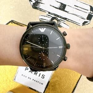 Emporio Armani Retro AR1934 Women's Watch With Black Dial